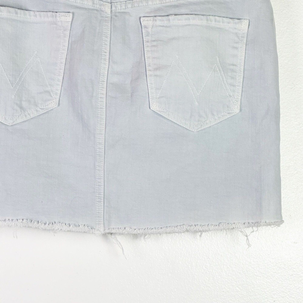 Mother Superior Women's Distressed Denim Mini Skirt Vagabond Fray Size 30 - Picture 11 of 11